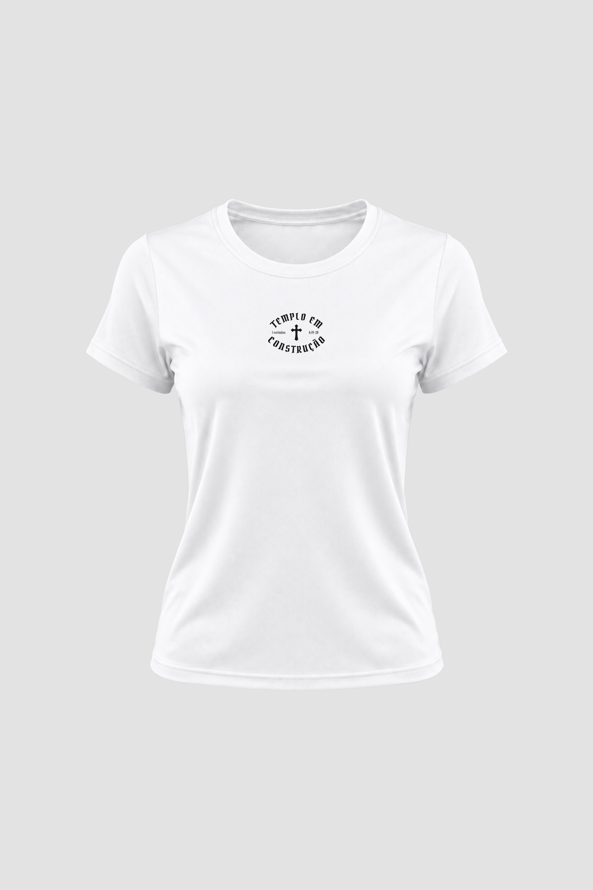 Camiseta Dry Fit Feminina - Branco - Templo em Construção