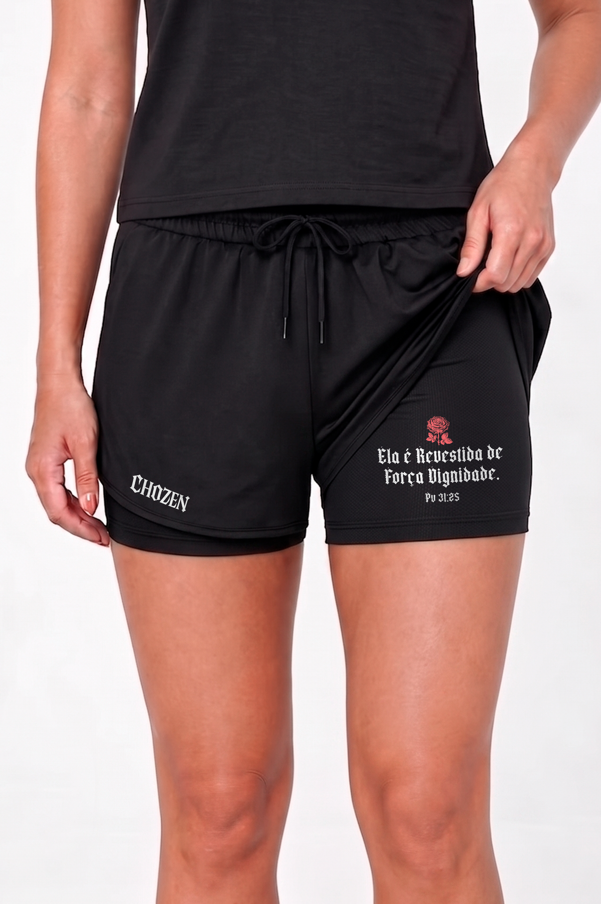 Short Feminino 2 em 1 - Provérbios